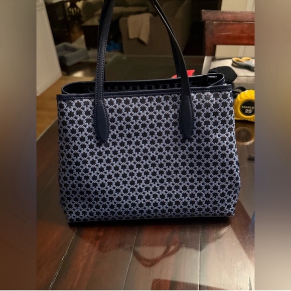 Kate Spade Navy and Black Geometric Tote - Picture 7 of 15
